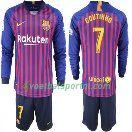 FC Barcelona Coutinho 7 Kind Thuis Tenue 2018-19 L/S